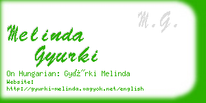 melinda gyurki business card